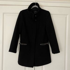 Bershka pop up collar coat